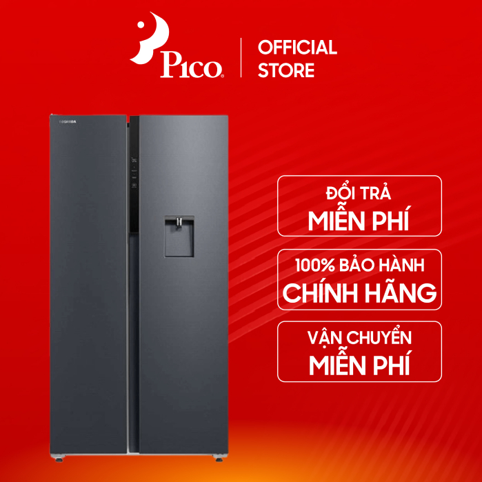 Tủ lạnh Toshiba Inverter 596 lít Side By Side GR-RS775WI-PMV(06)-MG