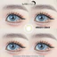 Lens mắt B321 Gray màu xám vàng vân tia không viền nổi bật, size nhỏ - thương hiệu LUNA EYES