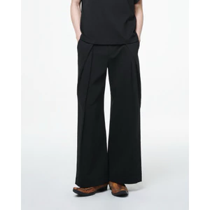 Quần Khaki Suông Rộng Đen 2 Ly Chéo - THUNDEROUS KHAKI TROUSERS V.1 W25 / BLACK