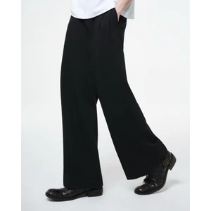 Quần Khaki Suông Rộng Đen 2 Ly Thẳng - THUNDEROUS KHAKI TROUSERS V.2 W25 / BLACK