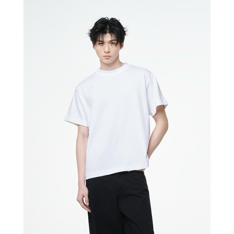 Áo Thun Trơn Trắng Unisex - THUNDEROUS BASIC T-SHIRT / WHITE