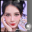 Lens mắt FD-421 Gray màu xám trà có viền nổi bật, size lớn - thương hiệu LUNA EYES