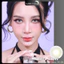 Lens mắt B321 Gray màu xám vàng vân tia không viền nổi bật, size nhỏ - thương hiệu LUNA EYES
