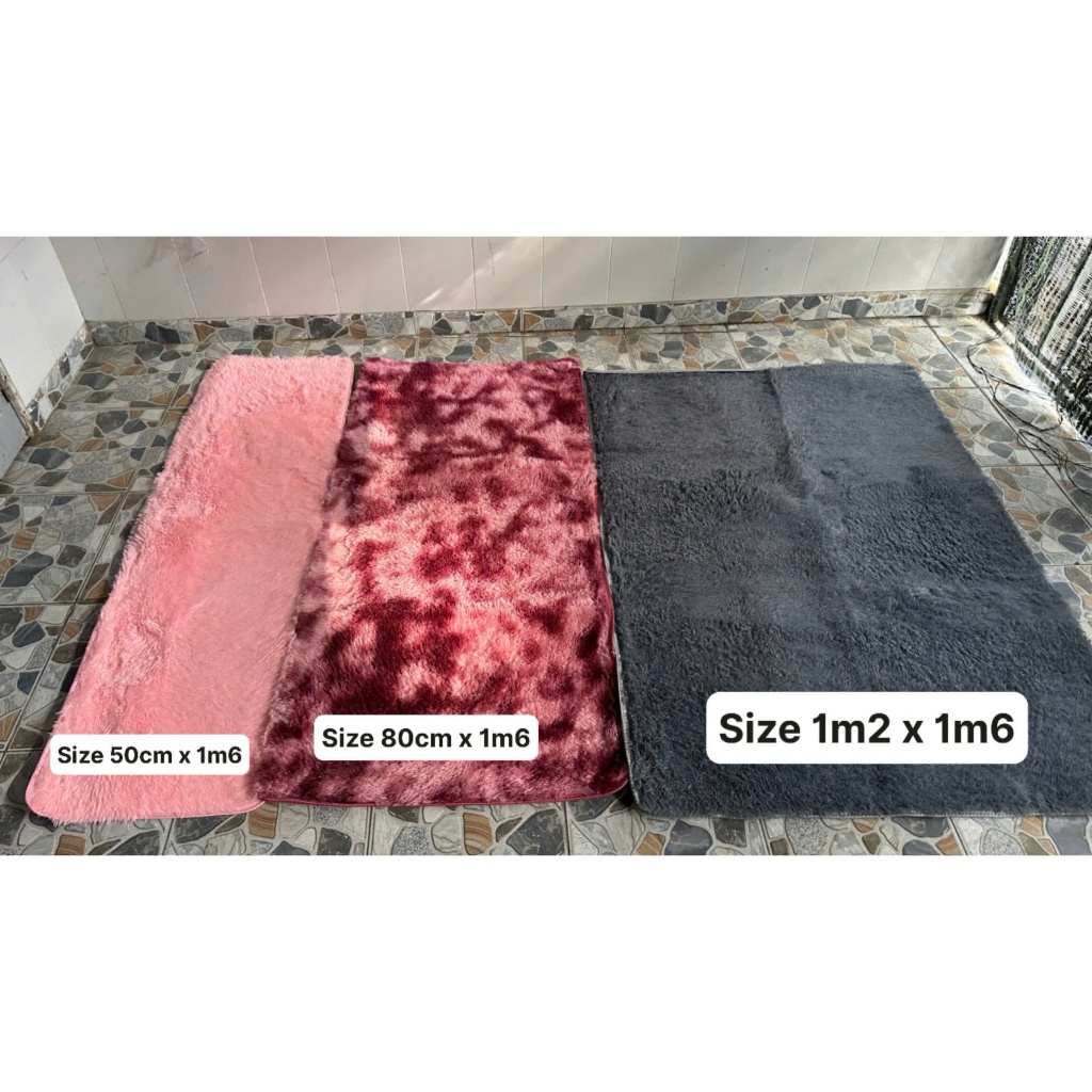 Thảm lông lót sàn phòng ngủ giá rẻ 2m x 1m6