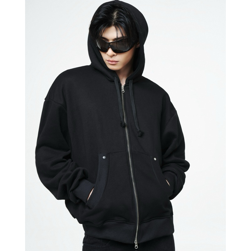 Áo Hoodie Zip Khóa 2 Chiều -  THUNDEROUS HOODIE ZIP V1 W25 / BLACK