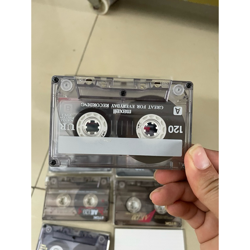 Combo 5 Băng cassett Sony, TDK, Maxell 120 phút, 1 nước còn rất mới thu âm tốt