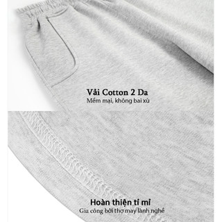 Quần Nỉ Dài HS HOÀNG SỰ GROUP Unisex Nam Nữ Form Rộng Đứng Form Nỉ 2 Da Co Giãn Q2Da