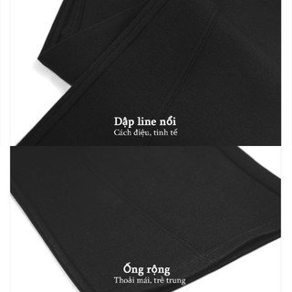 Quần Nỉ Dài HS HOÀNG SỰ GROUP Unisex Nam Nữ Form Rộng Đứng Form Nỉ 2 Da Co Giãn Q2Da