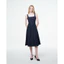 Đầm Dài Denim Xanh Đậm 5 Đường May - THUNDEROUS DENIM SEAMED DRESS / DARK BLUE