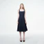 Đầm Dài Denim Xanh Đậm 5 Đường May - THUNDEROUS DENIM SEAMED DRESS / DARK BLUE
