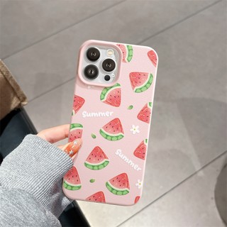 Ốp Lưng iPhone TPU Hoạ Tiết Da Mềm Dưa Hấu Chống Sốc, Chống Bẩn Cao Cấp - iP 7/8/X/XS/11/12/13/14/15/16/17/Plus/Pro/Max