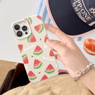 Ốp Lưng iPhone TPU Hoạ Tiết Da Mềm Dưa Hấu Chống Sốc, Chống Bẩn Cao Cấp - iP 7/8/X/XS/11/12/13/14/15/16/17/Plus/Pro/Max
