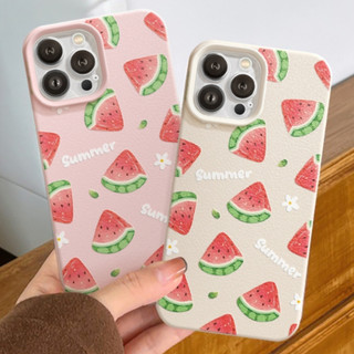 Ốp Lưng iPhone TPU Hoạ Tiết Da Mềm Dưa Hấu Chống Sốc, Chống Bẩn Cao Cấp - iP 7/8/X/XS/11/12/13/14/15/16/17/Plus/Pro/Max
