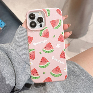 Ốp Lưng iPhone TPU Hoạ Tiết Da Mềm Dưa Hấu Chống Sốc, Chống Bẩn Cao Cấp - iP 7/8/X/XS/11/12/13/14/15/16/17/Plus/Pro/Max