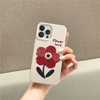 Ốp Lưng iPhone TPU Hoạ Tiết Da Mềm Hoa Hồng Đỏ Chống Sốc, Chống Bẩn Cao Cấp - iP /XS/11/12/13/14/15/16/17/Plus/Pro/Max