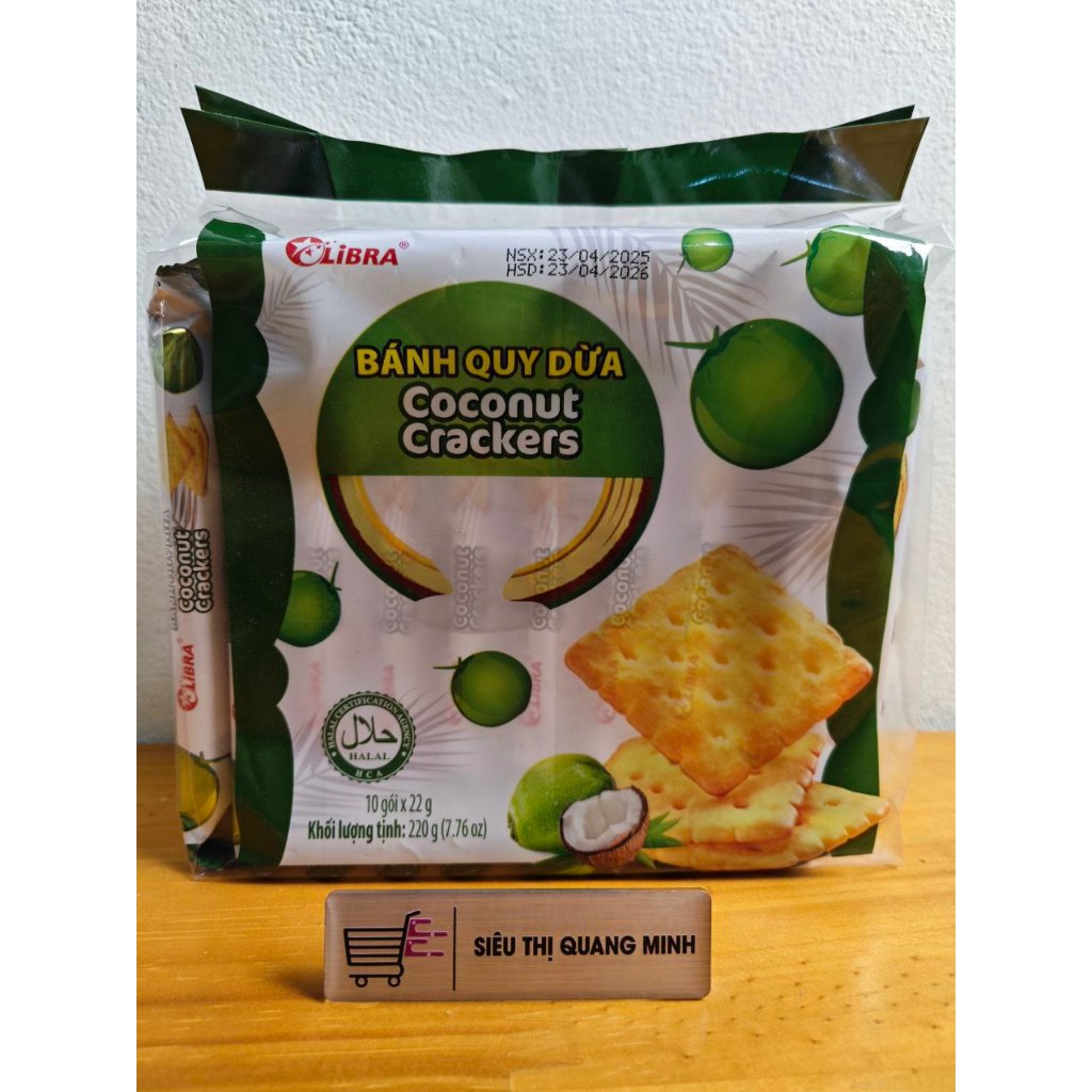 Gói Bánh Quy Dừa Coconut LIBRA 220g (10 gói x 22g) | Shopee Việt Nam