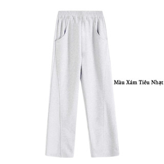 Quần Nỉ Dài HS HOÀNG SỰ GROUP Unisex Nam Nữ Form Rộng Đứng Form Nỉ 2 Da Co Giãn Q2Da