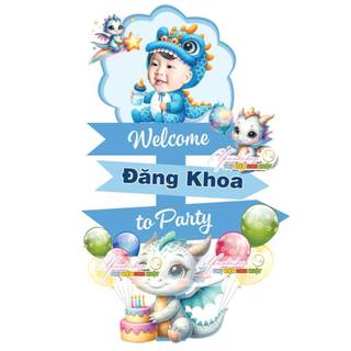 Cây welcome chibi sinh nhật cho bé Hàng Thiết Kế riêng theo yêu cầu Yến Nhi Shop