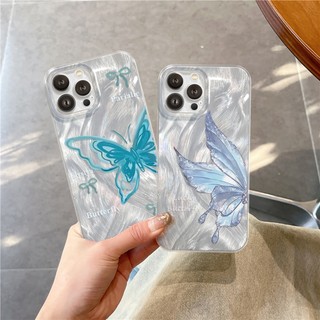 Ốp Lưng iPhone Silicon Butterfly Ánh Bạc, Chống Sốc, Bảo Vệ Camera - iP X/XS/XR/11/12/13/14/15/16/17/Plus/Air/Pro/Max