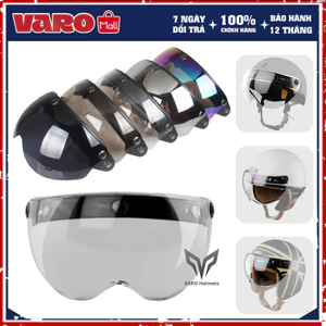 Kính gắn mũ bảo hiểm 1/2, kính mũ bảo hiểm 3/4, Kính nửa mặt gắn nón bảo hiểm VARO Helmets