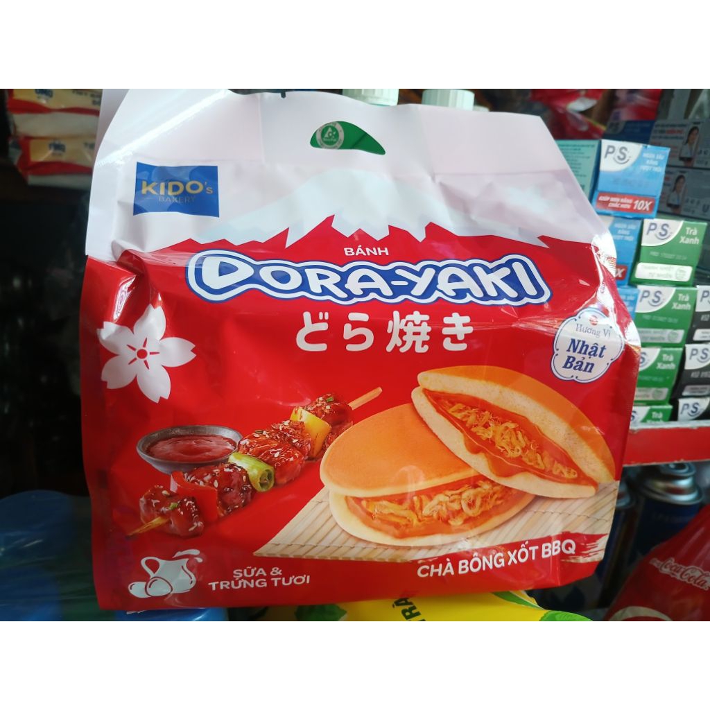 Bánh KIDO DORA-YAKI Chà Bông Xốt BBQ 150g (5 Gói/Túi) | Shopee Việt Nam