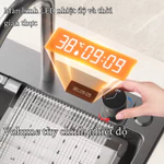 [Hàng Nhập Khẩu] Chậu rửa chén bát 2 phím đàn màu đen titan inox 304 cao cấp, vòi rửa đa năng, màn hình LED nhiệt độ. — ảnh 6