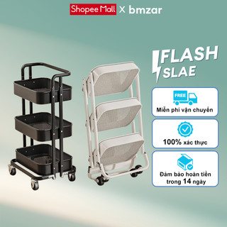BMZAR Kệ Bỉm Sữa Gấp Gọn 3 Tầng Đa Năng Kệ Tiện Lợi Kiểu Hàn Quốc, Chất Liệu Thép Carbon Cao Cấp