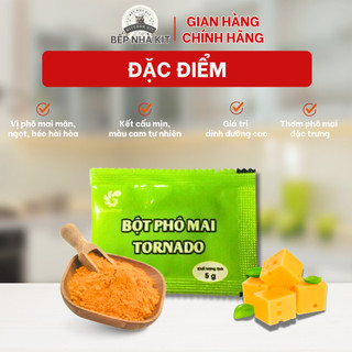 Bột Phô Mai Tornado Tomato T&P, Bột Phô Mai Lắc Khoai Tây, Lắc Gà Rán, Nguyên Liệu Làm Bánh Pudding
