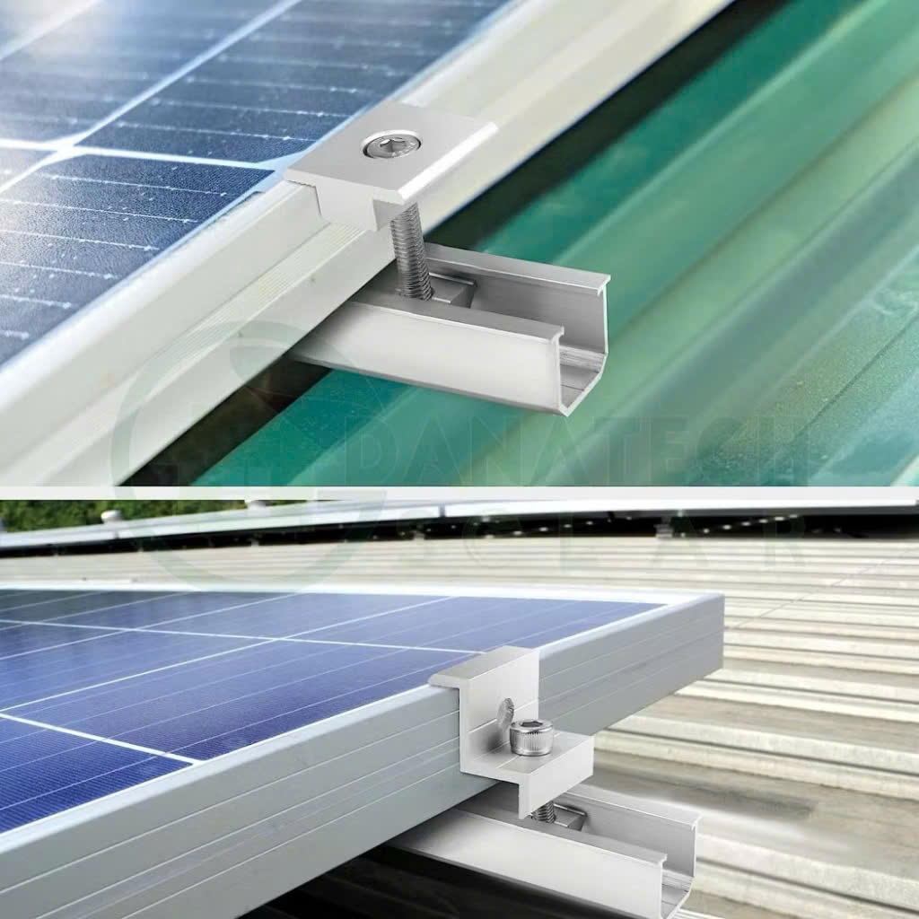 [Combo]Kẹp biên tấm pin nlmt,Kẹp giữa tấm pin năng lượng mặt trời ...