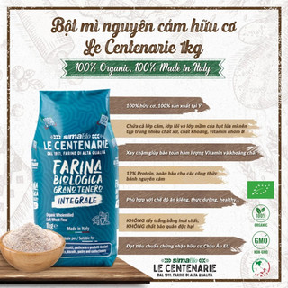 Bột mì hữu cơ Sima Le Centenarie Organic Wheat Flour_Manitoba/ đa dụng/ nguyên cám 1kg