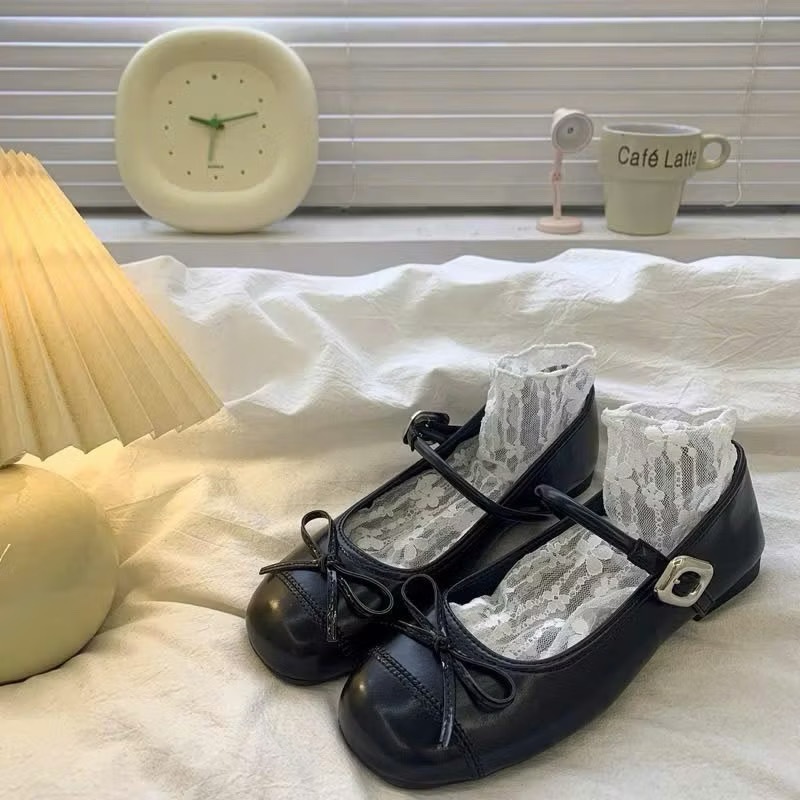 Giày Sục Búp Bê Nữ Lolita, Giày Đế Bằng Kiểu Giáng Độc Đáo Phong Cách Quý Tộc Dễ Phối Đồ Full Box || N02