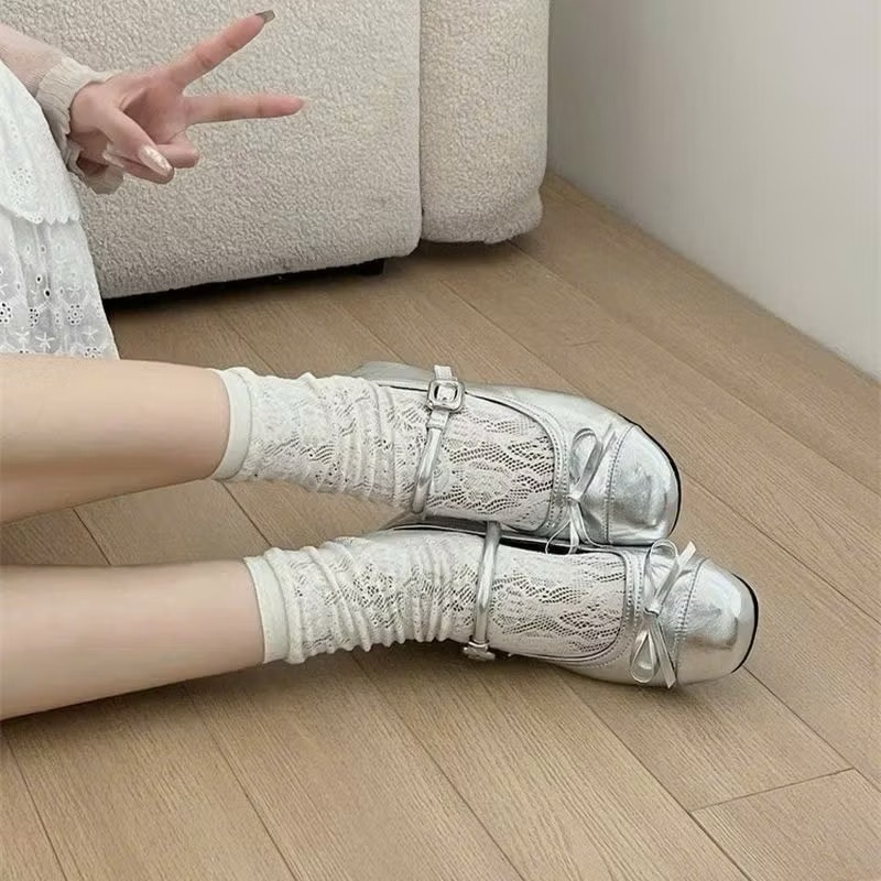 Giày Sục Búp Bê Nữ Lolita, Giày Đế Bằng Kiểu Giáng Độc Đáo Phong Cách Quý Tộc Dễ Phối Đồ Full Box || N02