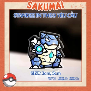 Standee, Mô Hình Mini Pokemon Cao 5cm In UV Cắt Viền Pikachu Bulbasaur Standee Anime Manga Pocket Monsters - SakuMai