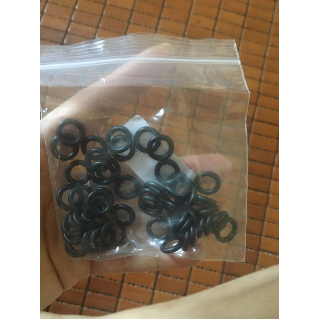 ( 10 cái) Gioang cao su DÀY 2mm (Lỗ trong 2mm đến 20mm) gioang máy bơm, gioang chịu áp, chịu dầu.
