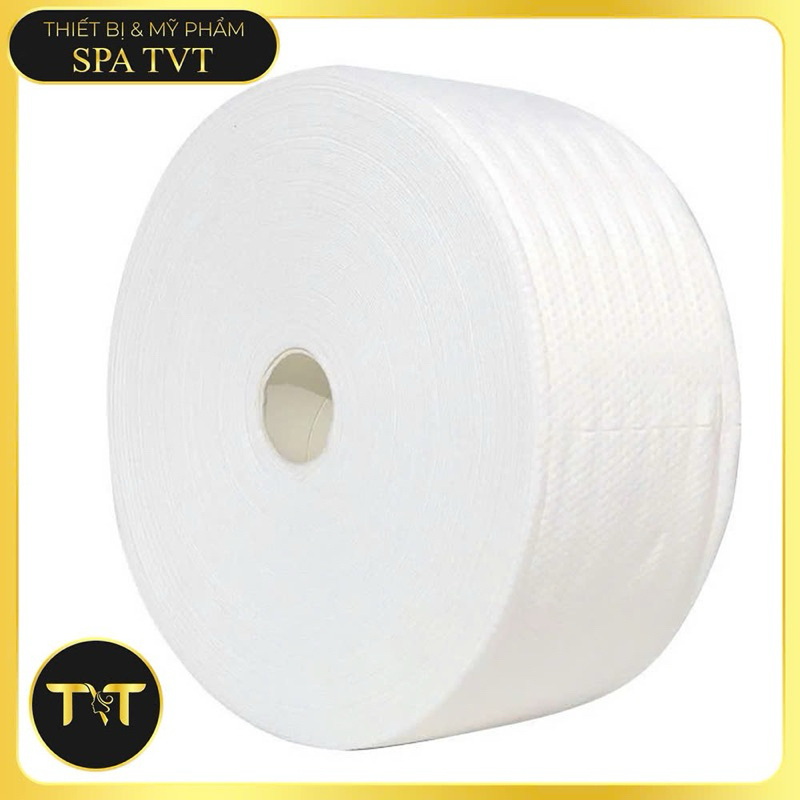 GIẤY CUỘN SPA 320G 600G, KHĂN MẶT DÙNG MỘT LẦN, VẢI KHÔNG DỆT BÔNG TỰ NHIÊN, THẤM HÚT TỐT TVT