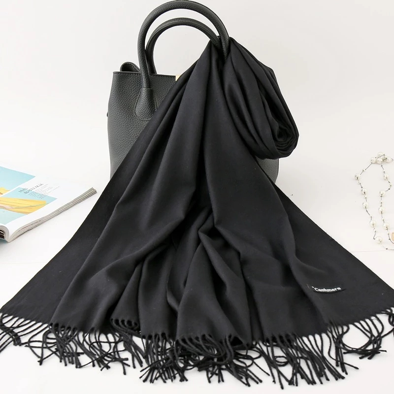 Khăn Choàng Cổ Phong cách Hàn Quốc, Khăn Quàng Trơn Chất Cashmere Nhiều Màu Bản To Thanh lịch PK16
