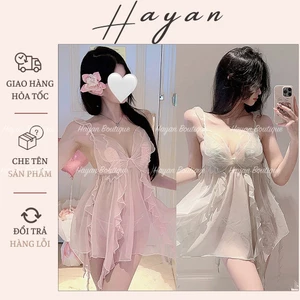 HT281 Váy ngủ 2s cánh tiên cánh bướm đuôi cá tôn dáng,đồ ngủ ren xuyên thấu gợi cảm HT281