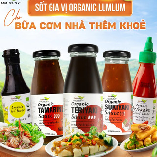 Sốt Lumlum hữu cơ Teriyaki, Sukiyaki, Me Thái, sriracha, sốt chua ngọt, Mè rang trộn salad