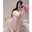 HT281 Váy ngủ 2s cánh tiên cánh bướm đuôi cá tôn dáng,đồ ngủ ren xuyên thấu gợi cảm HT281