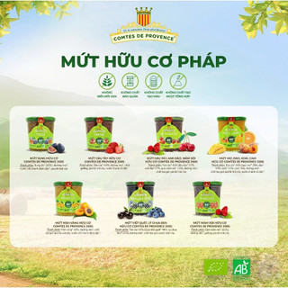 Mứt hữu cơ Comtes de Provence giảm 30% đường so với mứt truyền thống