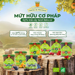Mứt hữu cơ Comtes de Provence giảm 30% đường so với mứt truyền thống
