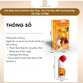 Lăn Giảm Đau Sumifun Thảo Dược Hỗ Trợ Đau Nhức Xương Khớp, Vai Gáy, Lưng, Khớp Gối, Cơ Bắp