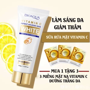 🔥Sữa Rửa Mặt Vitamin C 15% & Amino Acid 100g Dưỡng Sáng Kiểm Soát Dầu Cho Da Mụn/Nhạy Cảm​【Mua 1 Tặng 3】
