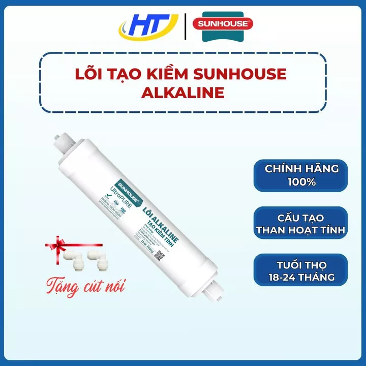 Lõi Lọc Nước Alkaline Sunhouse – Lõi Tạo Kiềm - Hàng Chính Hãng - Tặng Cút Nối