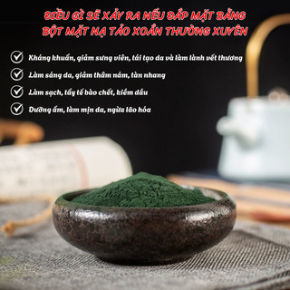 Bột tảo xoắn Spirulina giúp giảm mụn, kháng viem, ngăn ngừa mụn sử dụng trong spa TMV bịch 100 gram