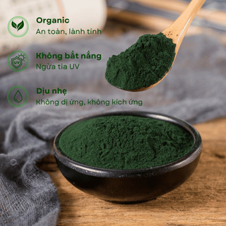 Bột tảo xoắn Spirulina giúp giảm mụn, kháng viem, ngăn ngừa mụn sử dụng trong spa TMV bịch 100 gram