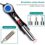 máy khò nhiệt máy hàn thiếc 8586D,mỏ hàn điện tử 2 trong 1-máy khò nhiệt mini và trạm hàn thiếc Có Led Hiể Trạm hàn khò — ảnh 4
