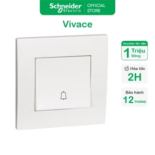 (SE) Công tắc chuông - 10A - 250VAC - Trắng/ Xám Bạc - Schneider Electric - KB31BPB_WE_G19 KB31BPB_AS_G19