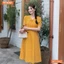 Đầm thiết kế BEMINE cổ tim đính nơ dáng chữ A phù hợp đi chơi-MT10302