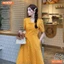 Đầm thiết kế BEMINE cổ tim đính nơ dáng chữ A phù hợp đi chơi-MT10302
